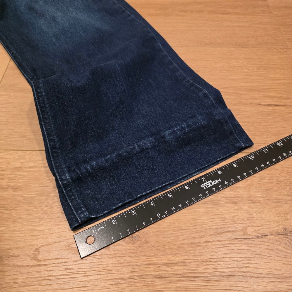 Old Navy Wow Wide Leg Jeans Womens 16 Tall Dark Wash High Rise Denim Tall Girl - Picture 7 of 9